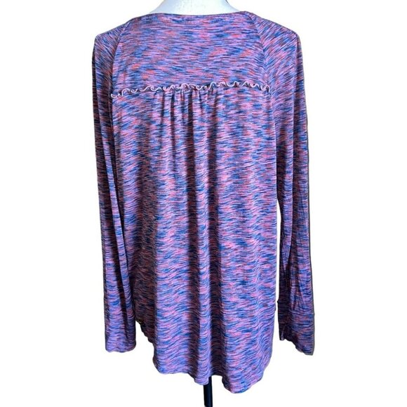 Matilda Jane Womens Long Sleeve Top Size L Purple Pink Relaxed Style - Picture 2 of 9
